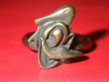 70'S 도널드 덕 토이 링 빈티지 디즈니 장난감 반지