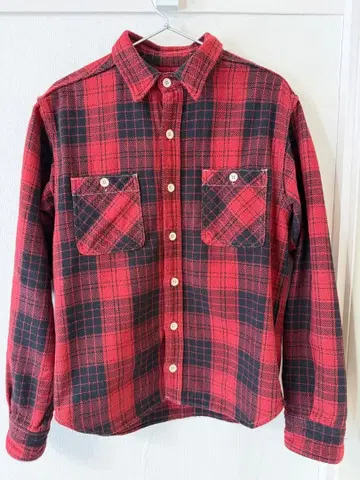 [새상품급] 모모타로진즈 [05-310] 오리지널 체크 워크 셔츠