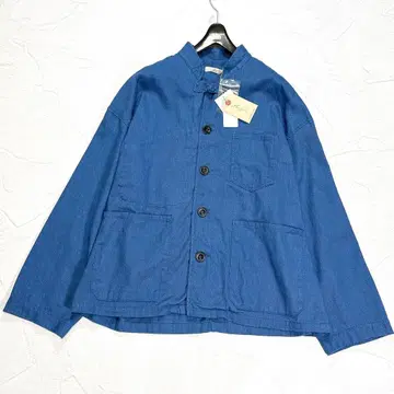 택 포함 이치앤티크스 면린넨 스탠드 옷깃 빈티지 트윌 자켓