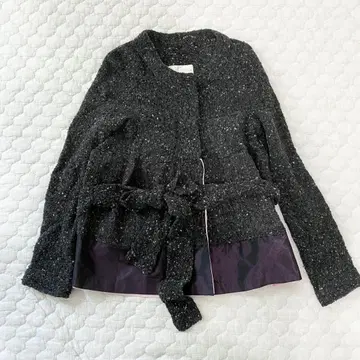 sacai 사카이 트위드 자켓 도킹 절개 벨트