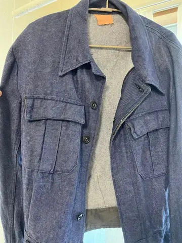 이탈리아 군 데님 자켓