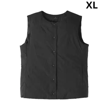 무인양품 경량 다운 포켓터블 노카라 베스트