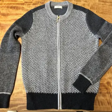 Paul Smith 그레이 니트 스웨터 풀 집업