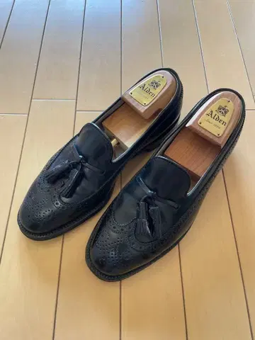 Alden 태슬 로퍼 롱 윙팁 코도반 7D