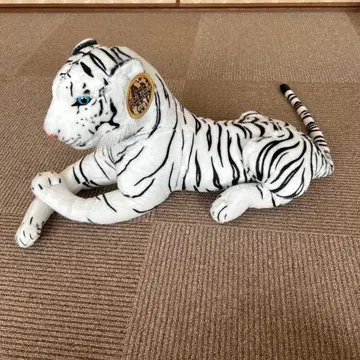 화이트 타이거 봉제 인형 프리미엄 리치 타이거