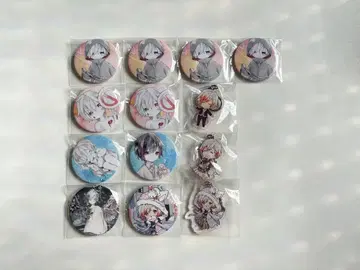 마후마후 아스이로 월드엔드 굿즈 묶음 판매 (캔뱃지, 아크링 키링)