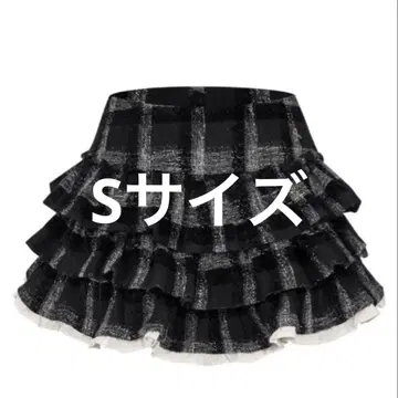 ANDWANG Charm Frill Culotte Mini Skirt S