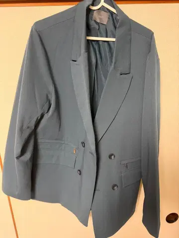 [ ELLUV ] 노블 퀄리티 TR 지퍼 기믹 더블 테일러드 자켓