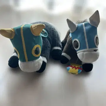 오구리 캡 & 이소노 루브르 봉제 인형 2체 묶음 판매