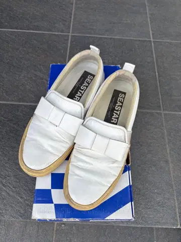 골든구스 SEASTAR 화이트 리본 슬립온 사이즈 39