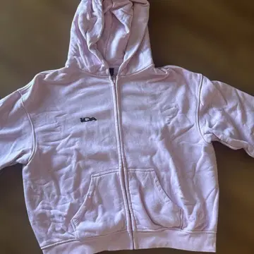 ida sply 핑크 지퍼 후드티 스몰 로고