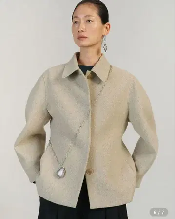 amomento 울 하프 자켓