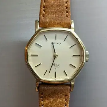 SEIKO 소시에 21J 수동 와인딩 팔각형 여성용 작동품
