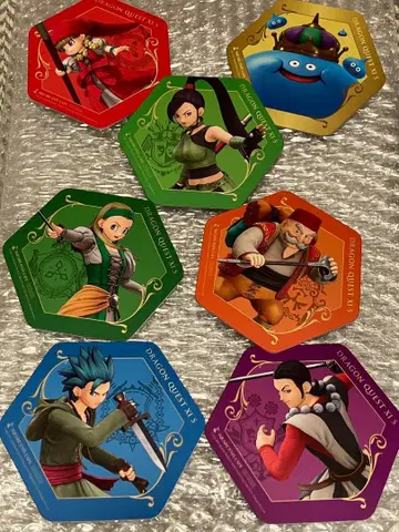 드래곤 퀘스트 XI SQUARE ENIX CAFE 코스터 7종