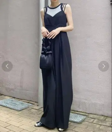 Ameri MEDI CORD SUSPENDER WIDE PANTS