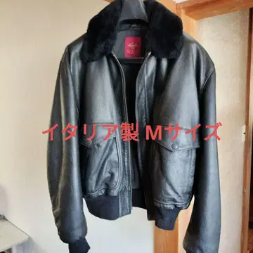 SEVENTY 블랙 레더 자봉 자켓 남성용 M 사이즈 블랙