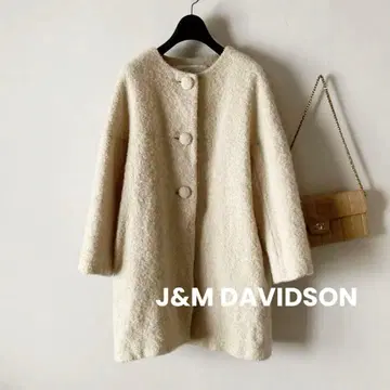 J&M 데이비드슨*11만 기모감 울 노카라 싸개 단추 부클 코트