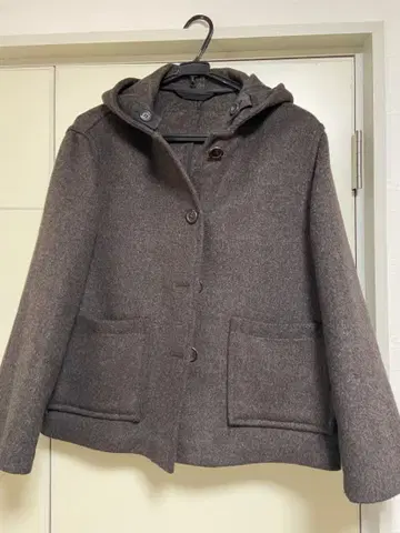 해리스 트위드 브라운 더플 코트 마가렛호웰