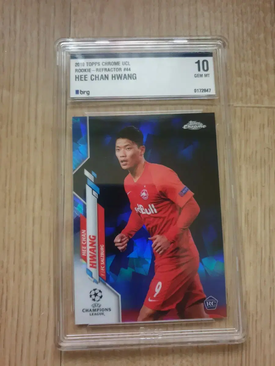 (brg10)황희찬 2019 Topps Chrome 루키 카드