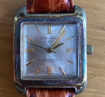 시티즌 STAR PARA WATER 빈티지 수동 와인딩 각형 손목시계