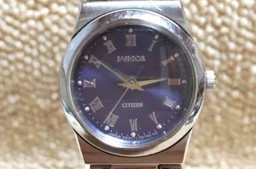 [ 작동품 ] CITIZEN WICCA 여성용 손목시계 블루 다이얼 쿼츠