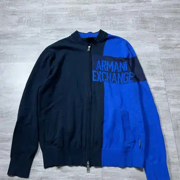 새상품급 ARMANI 아르마니 익스체인지 드라이버 니트 지퍼 스웨터