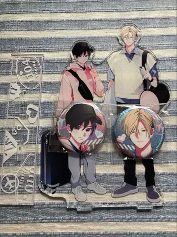 나카마데 아이시테 BIG 아크릴 스탠드 캔 배지