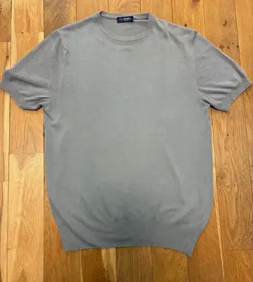 BEAMS F 빔즈F 그레이 니트 tee 반팔 니트 이탈리아제 S