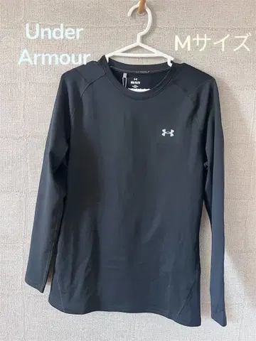 언더아머 골프 긴팔 블랙 남성용 M 크루넥 긴팔 셔츠 MD