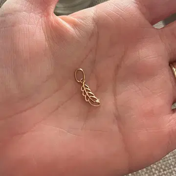 아가트 agete 10k 참 페더 다이아몬드 깃털 탑