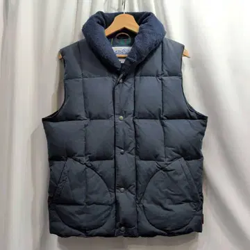 PEN FIELD 펜필드 다운 베스트 S 숄카라 네이비