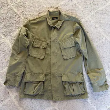 치말라 밀리터리 자켓 M 카키 made in JAPAN