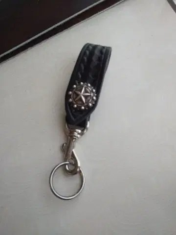 두꺼운 원단 소가죽 새들 레더 벨트 루프 키링 패니의 콩초 포함