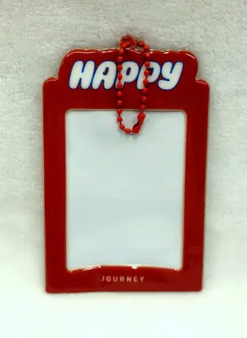 BTS Happy JIN 포토카드 홀더 빨간색