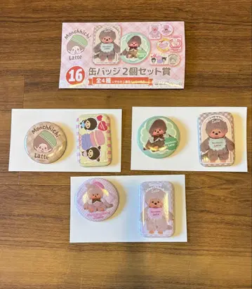 몬치치 엔터테인먼트 복권 16번 캔뱃지 3종 세트