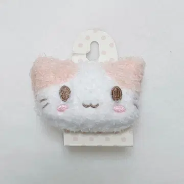 산리오 마쉬멜로우처럼 폭신폭신한 냥코 봉제 인형 헤어 클립