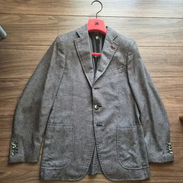 이자이아 ISAIA 캐시미어 실크 체크 무늬 테일러드 자켓 46