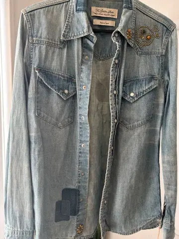 레미 리프 데님 셔츠