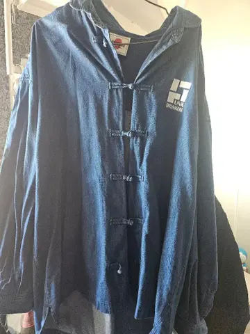 펑크 드렁커스 데님 차이나풍 셔츠