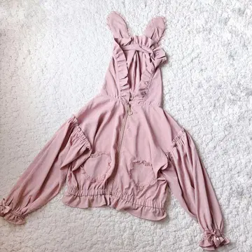 새상품급 시크릿허니 토끼 귀 프릴 블루종 핑크 [A31]