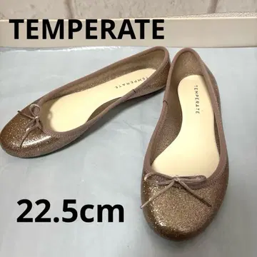 템퍼레이트 글리터 라운드토 발레 레인 슈즈 36 1