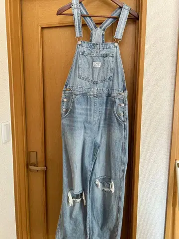 LEVI STRAUSS 데님 오버롤 라이트 블루