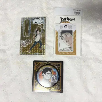 하이큐 2024 벌스데이 아카아시 케이지 아크릴 스탠드 캔뱃지 카드 홀더