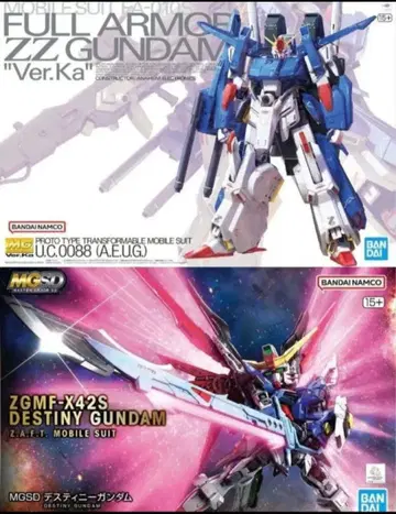 MG 풀아머 ZZ 건담 Ver.Ka & MGSD 데스티니 건담
