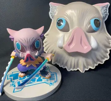 귀멸의 칼날 이노스케 피규어 오면 세트