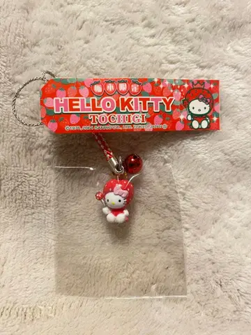 지역 한정 키티 스트랩 도치기 한정 딸기 의상 왕관 2004 헬로키티