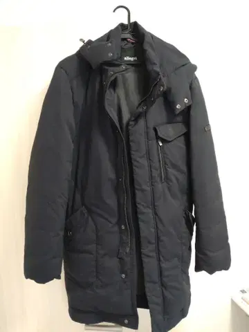 알레그리 네이비 다운 코트 남성용 XL