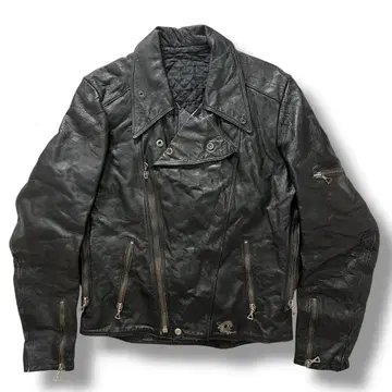 70s 프랑스제 Furygan 더블 라이더스 롱 재킷 빈티지