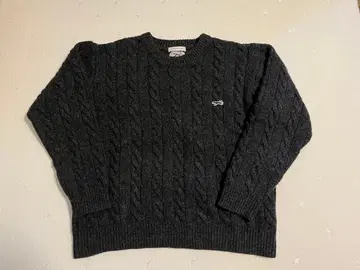 PENNEYS FREAK'S STORE 다크 그레이 케이블 니트 스웨터