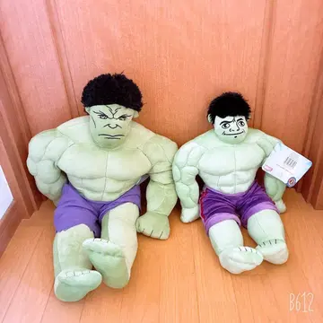 헐크 봉제 인형 대소 세트